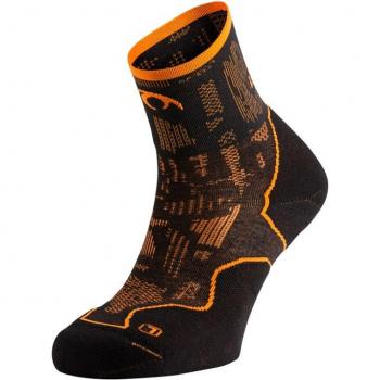 Chaussettes de trail unisex Lurbel Desafio Blur Four noir/orange Taille XL