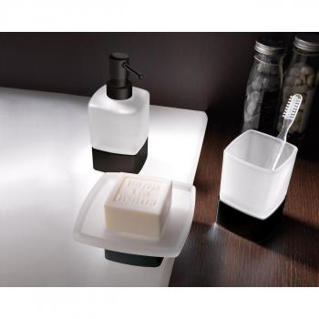 Gedy Lounge Distributore di sapone bianco/nero