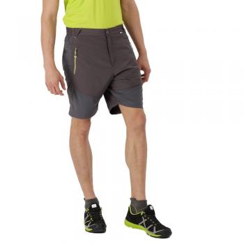 Regatta Herren Trekking Short Sungari Lightweight Wasserabweisend UV Schutz Dunkelgrau/Schwarz 38