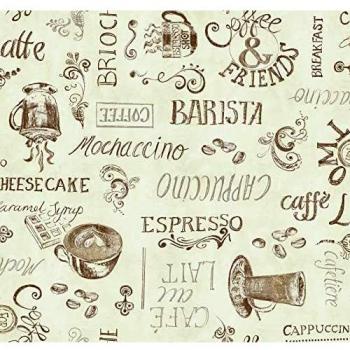 Ovale Manhattan Ristretto Crème – Nappe en Toile Cirée 150 × 250 cm