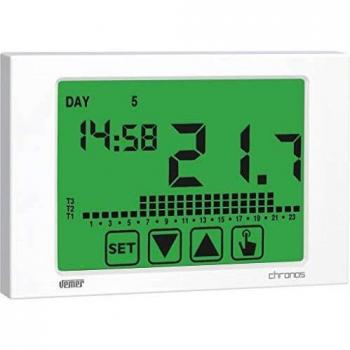 Cronotermostato Digital de Pared Vemer Chronos 230 Touch Screen Blanco 230V VE453700
