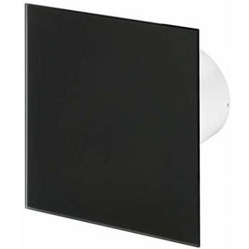 Ventilateur de Plafond 100mm Verre Noir Mat Awenta