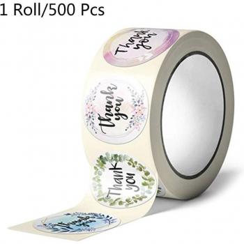 Pack d'autocollants Merci pour enveloppe de mariage, 500 unités, 4 styles