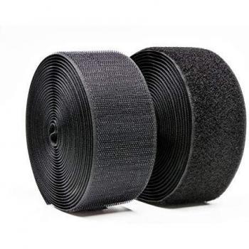 Arlent 50 mm Sew‑On Hook & Loop Tape, 5 Meters Wide – Black
