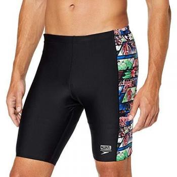 Manteau Speedo Marvel à revêtement complet homme Avengers Noir/Bleu néon, 80 cm (UK 32)