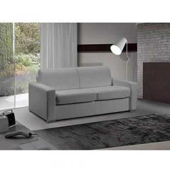 Canapé lit Master 2‑3 places Polyuréthane Gris Silex 120 cm avec matelas 18 cm