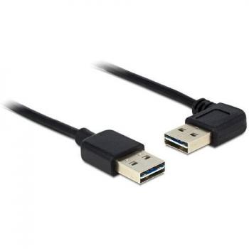 DeLOCK EASYUSB USBKabel USB Typ A 4polig M 10m USBUSB2.0 90GradAnschluss Schwarz 83464