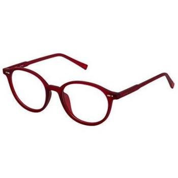Unisex Sting VST086 Spectacle Frame – 51mm Red, Blue‑Light Blocking Feature
