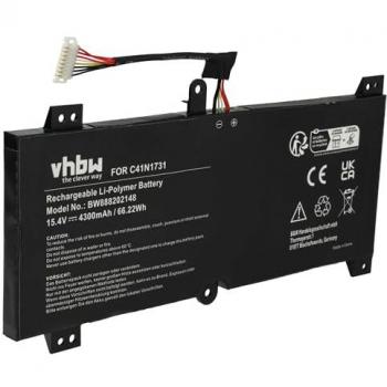 Batterie de remplacement vhbw pour Asus Rog Strix Scar II GL704GM-EV040T