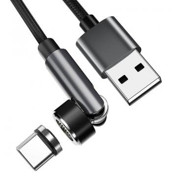 Câble de charge Type-C magnétique 1 m Noir