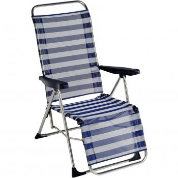 Silla Relax Alco Rayas Azules y Blancas