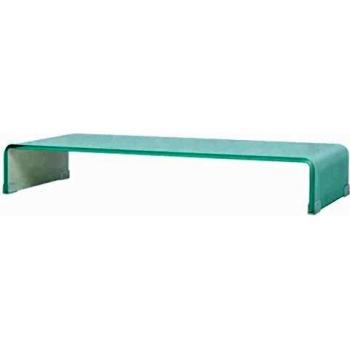 Sonata White Glass TV Console Unit