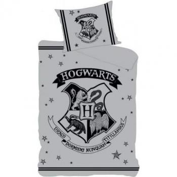 Copripiumino Hogwarts Grigio Sola