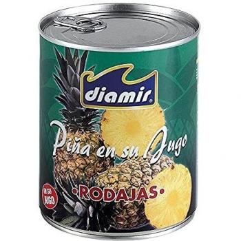 Rodajas de Piña en su Jugo Lata 820 gr Diamir