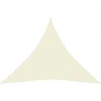 VidaXL 3x3x3 m Cream Sunshade Sail 160 g/m² HDPE