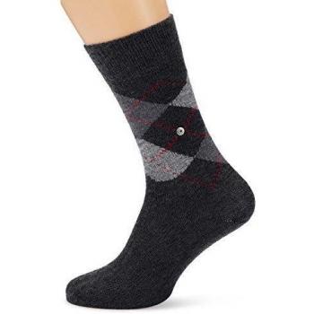 Burlington Charcoal/Grey Argyle Socks