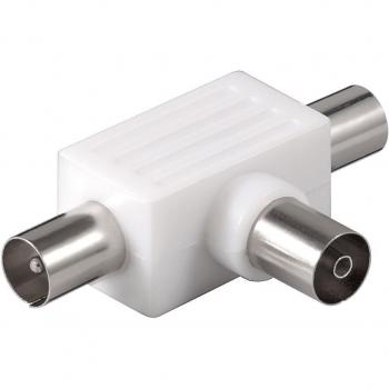 Splitter T Goobay Antenne – 2 entrées / 1 sortie