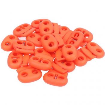 Cordones 5 mm, 20 Unidades – Con Agujero Plástico, Tapón y Clip Palanca para Ropa Deportiva