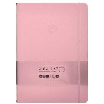 Caderno Rosa Pastel com Elástico 80g Antartik