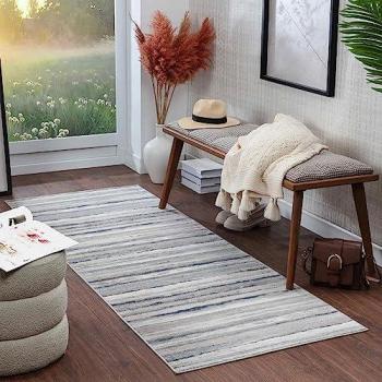 Livabliss Modern Brown Scandi Area Rug