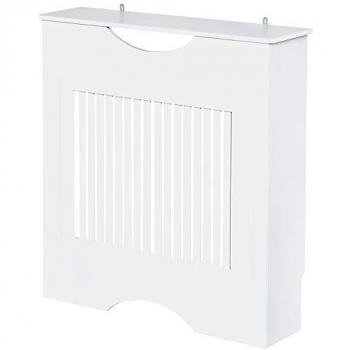 Cache-radiateur design contemporain 78 x 19 x 82 cm MDF blanc
