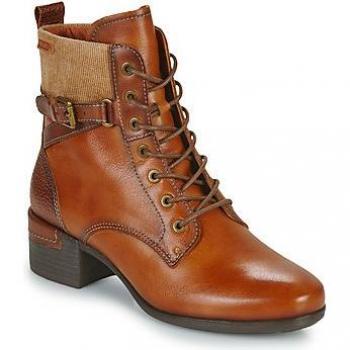 Malaga Leather Textile Women's Heeled Boots