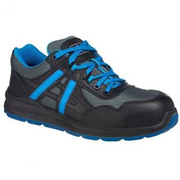 Portwest Black/Blue Mersey S1P Safety Trainers Size 9