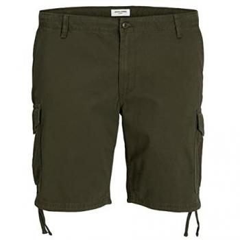 Pantaloncini cargo plus size Jack & Jones colore forest night 44