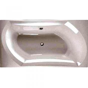 DUO Badewanne SALSA 190x100x47 cm, weiß mit Füßen