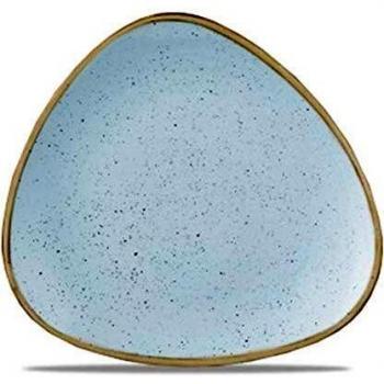 Plato Stonecast 19.2 cm Azul Claro/Marrón