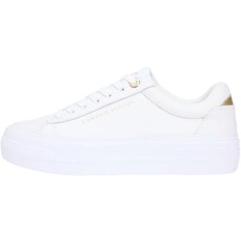 Tommy Hilfiger Sneaker “Foxing” Bianco, Piattaforma in Pelle