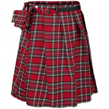 Femminile Kilt Gothic “Fear Is Over” rosso – Uomo 3XL-4XL