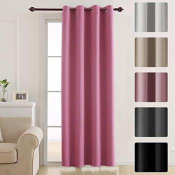 Deconovo Insulated Blackout Eyelet Curtain for Bedroom