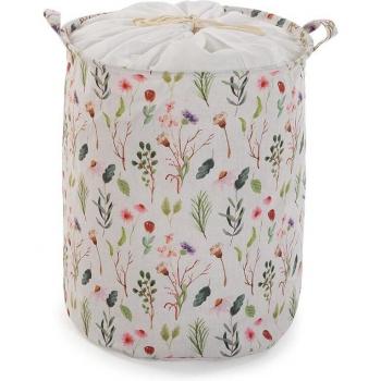 SANSA Wäschekorb mit Blumenmotiv