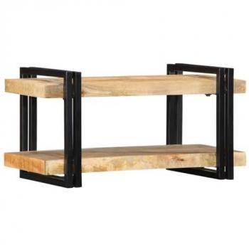 Étagère murale 70x33x35 cm en bois massif de manguier
