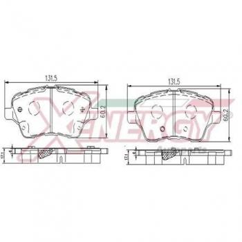 Set di Pastiglie Freni AP XENERGY X41395