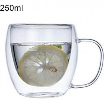 Taza de Té con Asa y Aislamiento de Doble Pared 250ml