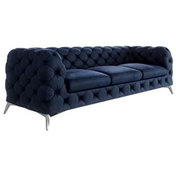 Chesterfield-Sofa 3-Sitzer Kalina mit Metallfüßen