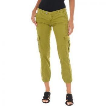 Elastic Waist Green Long Trousers – Women's 28