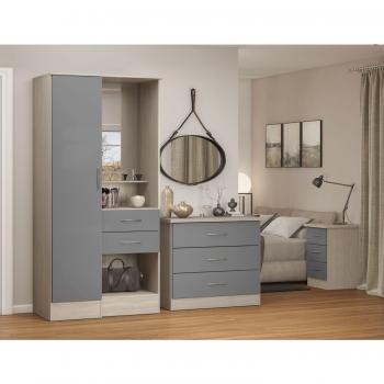 Nevada Single Door Vanity Unit with Mirror