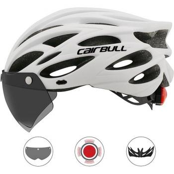 Unisex Bicycle Helmet with Removable Goggles