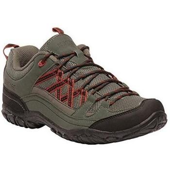 Regatta Edgepoint II Low Rise Hiking Boots for Men in Ivy Green/Burnt Tikka 368 with 45 EU size
