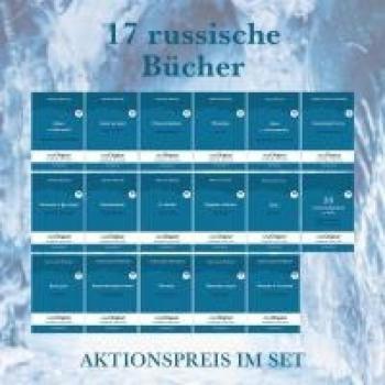 17 russische Bücher (Bücher + 17 Audio-CDs)
