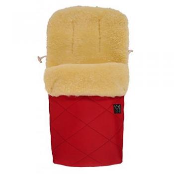 Natura Lammfell‑Fußsack Kaiserrot