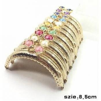 8.5CM Light Gold Kiss Clasp Purse Frame