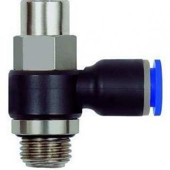 Drosselrückschlagventil M5 Blaue Serie Riegler 10bar Ø6