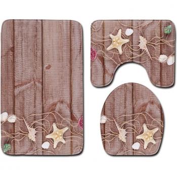 Tree Wheel Toilet Mat Set
