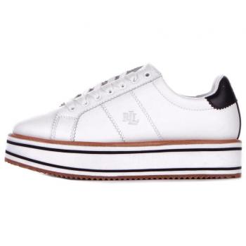 Ralph Lauren Women's Amelia White Leather Sneakers Size 5 1/2 UK