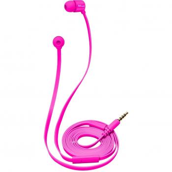 Auriculares In-Ear Trust Duga Rosa con Cable Anti-Enredos