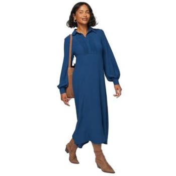 Wallis Women’s Teal Piqué Trapeze Dress, Size 14 – Woven Detail
